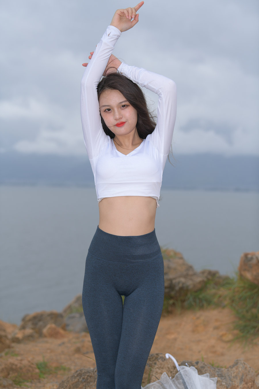 图片[2]-深蓝色瑜伽裤甜美女孩 J1320 514P2V-17.5GB-图嘿嘿