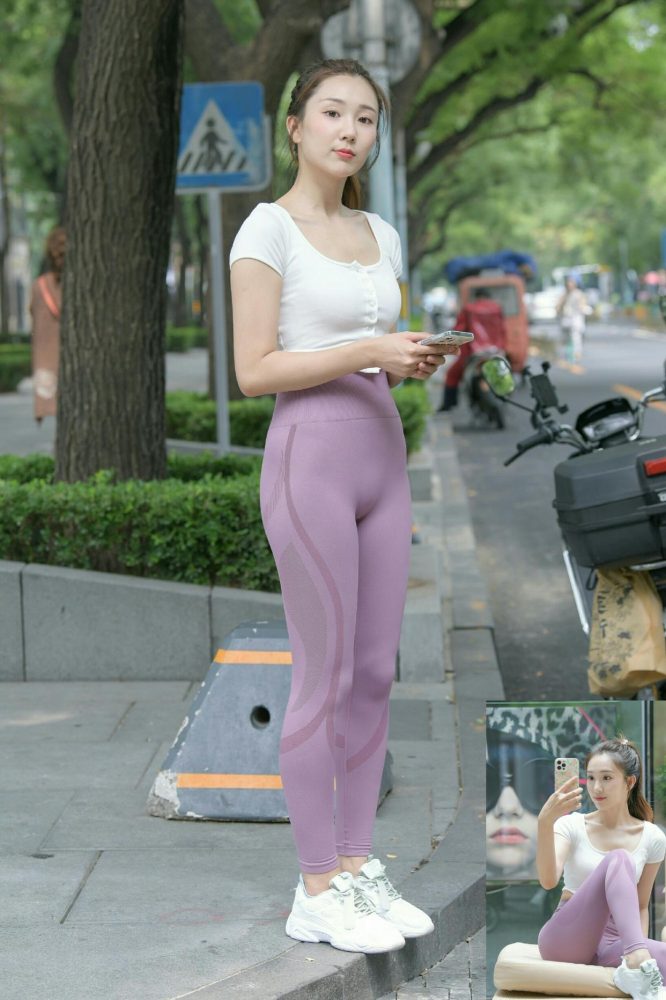 图片[5]-香芋色瑜伽裤高马尾漂亮女孩J2206 545P1V-19.1GB-图嘿嘿