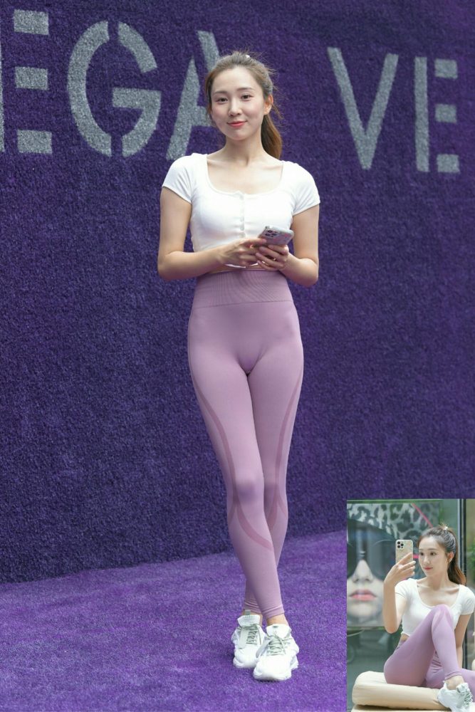 图片[4]-香芋色瑜伽裤高马尾漂亮女孩J2206 545P1V-19.1GB-图嘿嘿