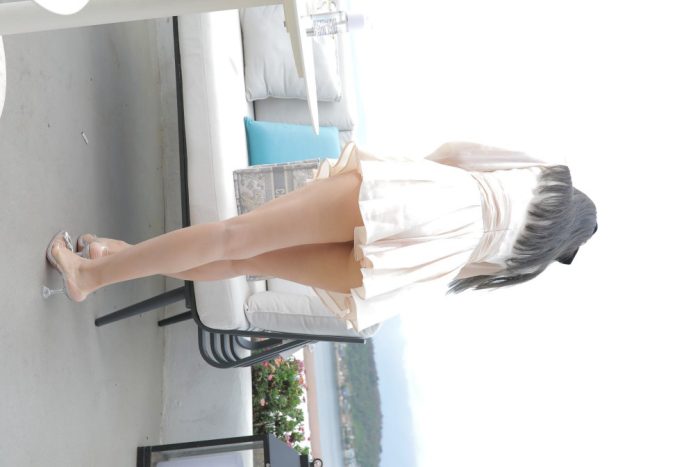 戴黑色蝴蝶结的长发女孩【369P】00027-图嘿嘿