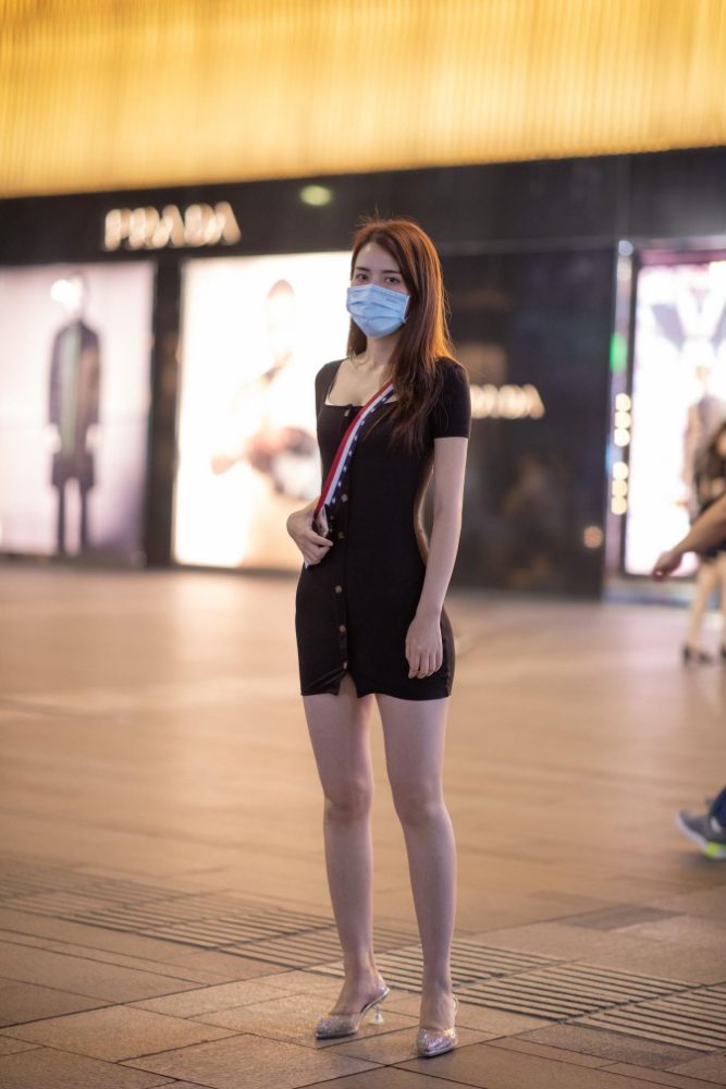 逛商场的黑色包臀裙美丽女孩【385P】00050-图嘿嘿