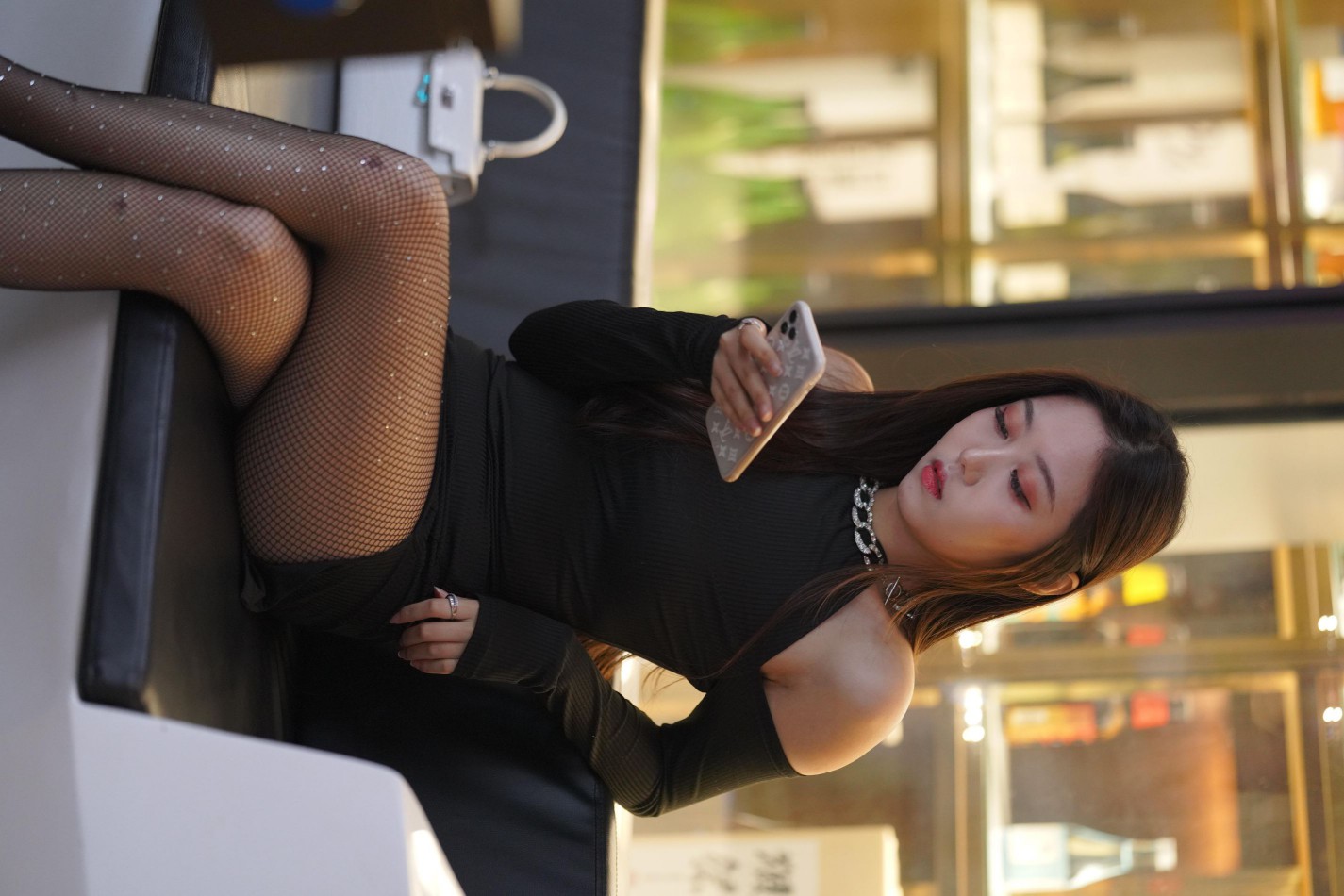 图片[5]-非常妩媚的网格丝袜女孩【186P】00037-图嘿嘿