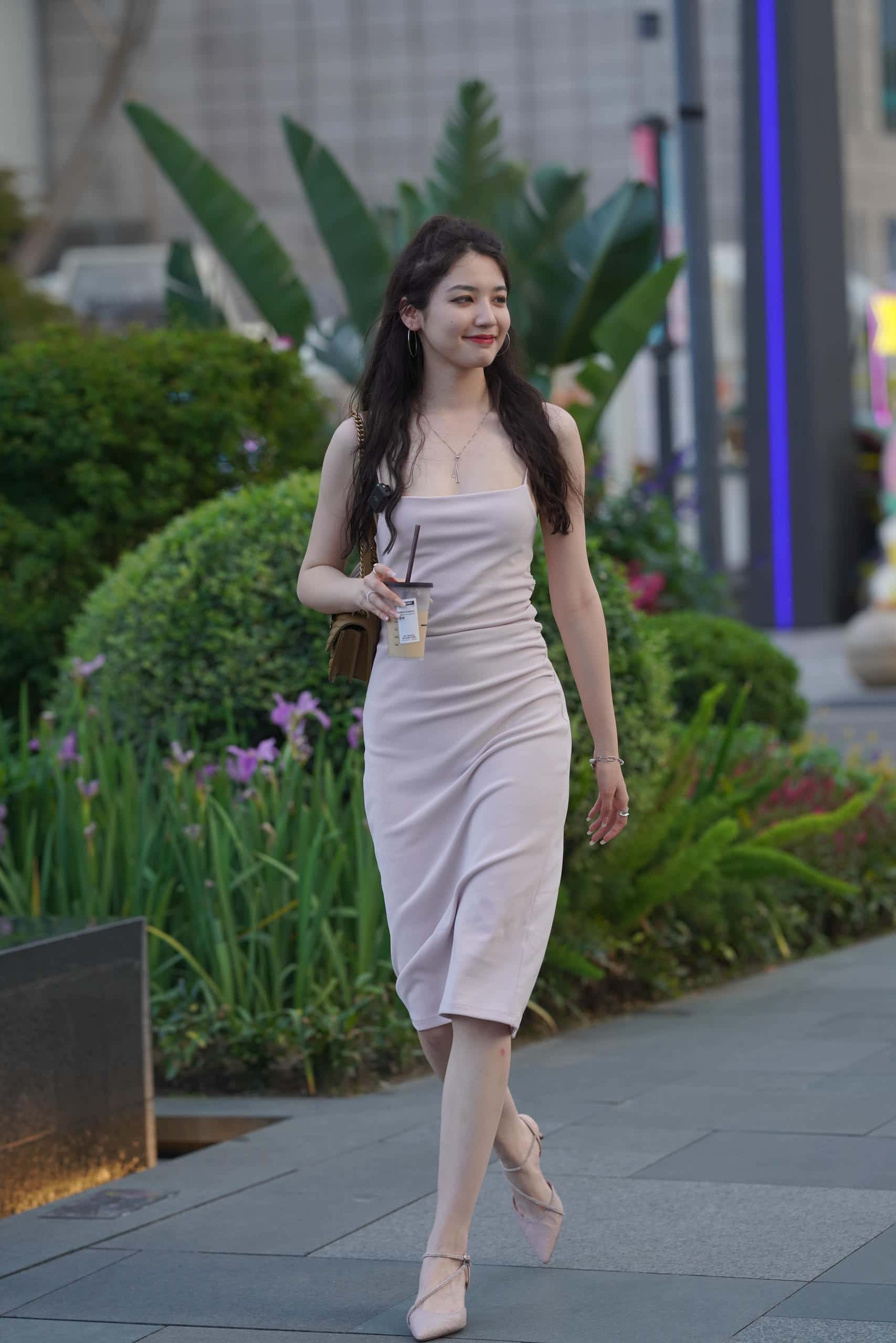 图片[1]-P4105 粉色长裙 【407P】-图嘿嘿